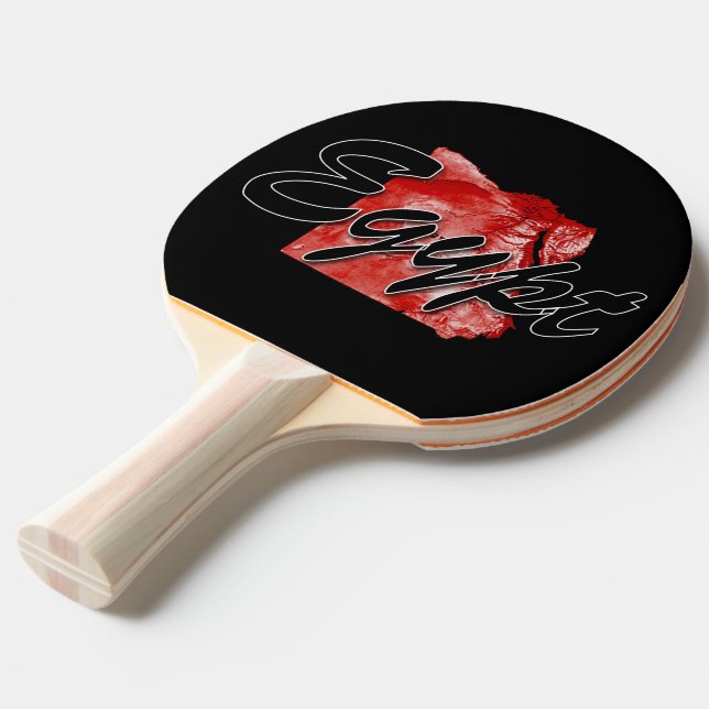 Pala De Ping Pong Mapa de Egipto (Ángulo trasero)