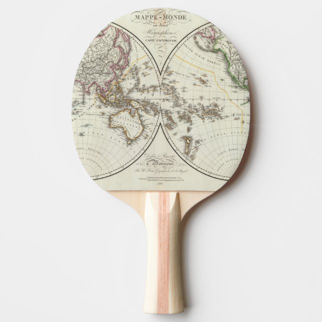 Pala De Ping Pong Mapa del atlas de París (Anverso)