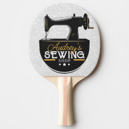 Pala De Ping Pong Máquina de coser antigua AÑADIR NOMBRE Sombrero sa