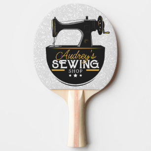 Pala De Ping Pong Máquina de coser antigua AÑADIR NOMBRE Sombrero sa