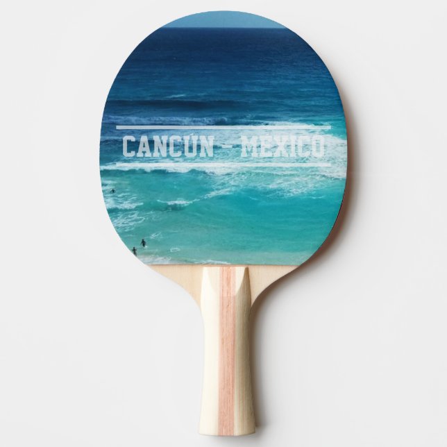 Pala De Ping Pong Mar de Cancún México (Anverso)