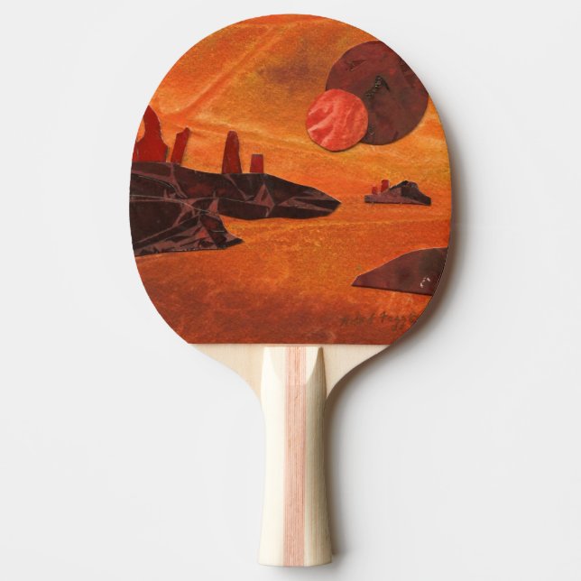 Pala De Ping Pong "Mar de Fuego" Ping Pong Paddle (Anverso)