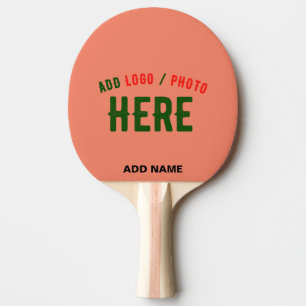 PALA DE PING PONG MARCA VERIFICADA PERSONALIZADO CORAL NARANJA ESTIL