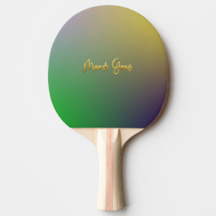 Pala De Ping Pong Mardi Gras Amarillo, Púrpura, Verde
