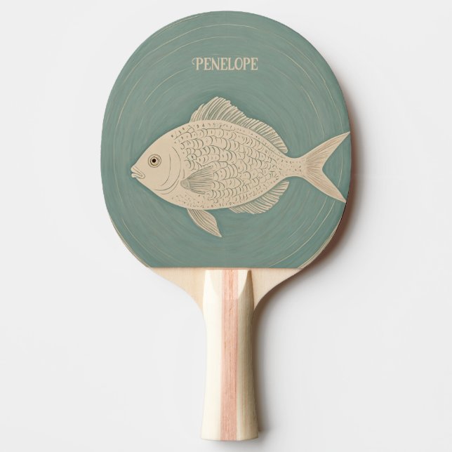 Pala De Ping Pong Mareas tranquilas personalizadas (Anverso)