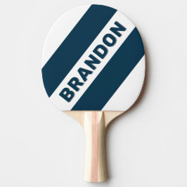 Pala De Ping Pong Marina Retro Tres franjas audaces con nombre