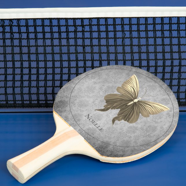 Pala De Ping Pong Mariposa jewada de oro (in situ)
