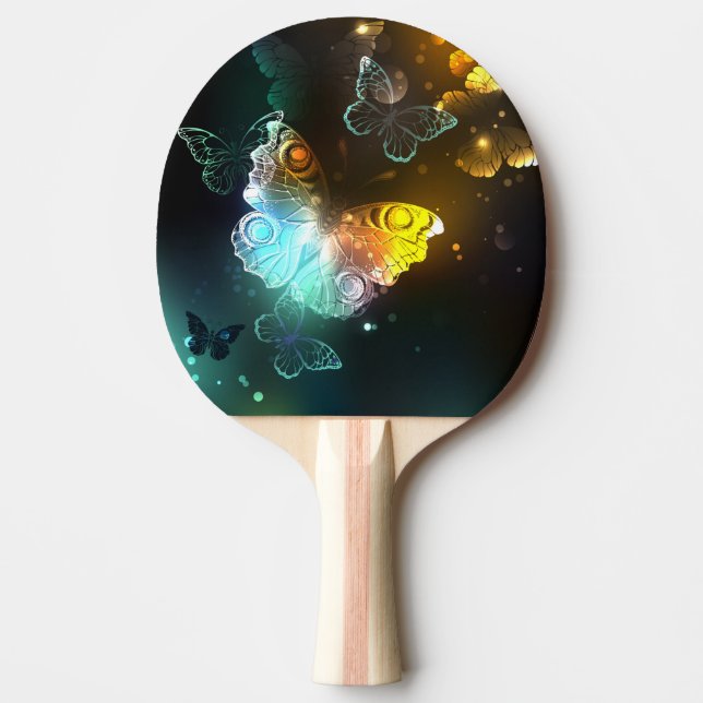 Pala De Ping Pong Mariposa luminosa y mariposas nocturnas (Anverso)