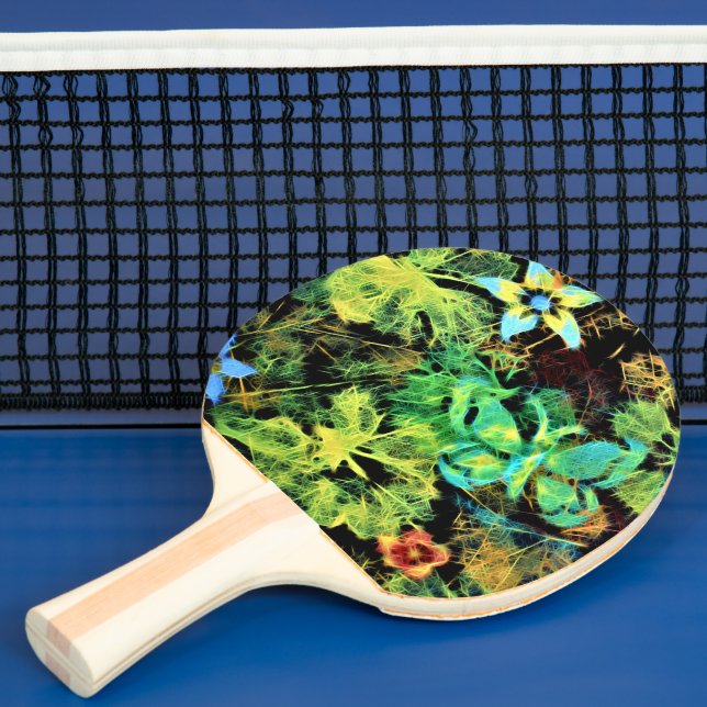 Pala De Ping Pong Mariposa y flor Rodilius Ping Pong Paddle (in situ)
