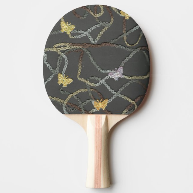 Pala De Ping Pong Mariposas flotantes (Anverso)