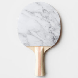 Pala De Ping Pong Mármol Blanco Limpio Moderno Simple Piedra