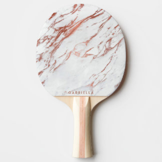 Pala De Ping Pong Mármol de oro Rosa