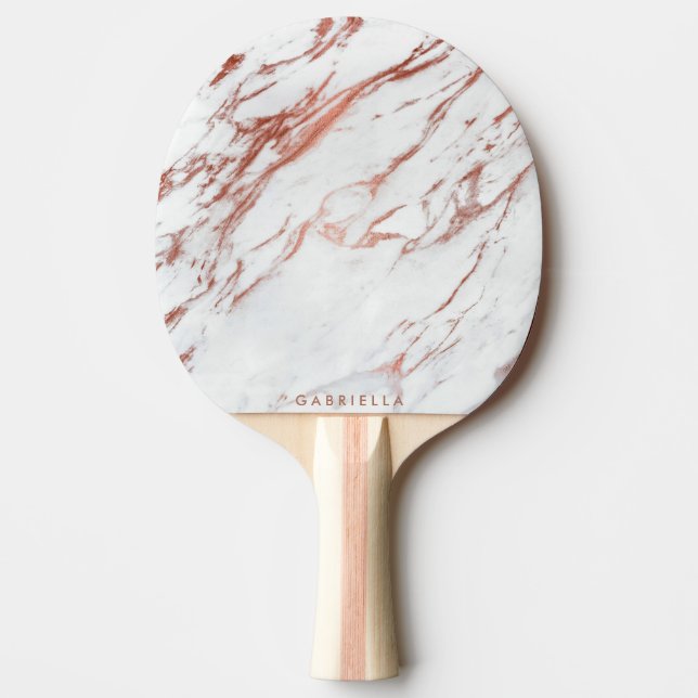 Pala De Ping Pong Mármol de oro Rosa (Anverso)