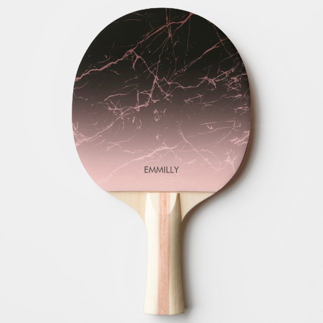 Pala De Ping Pong Mármol Rosa negro (Anverso)
