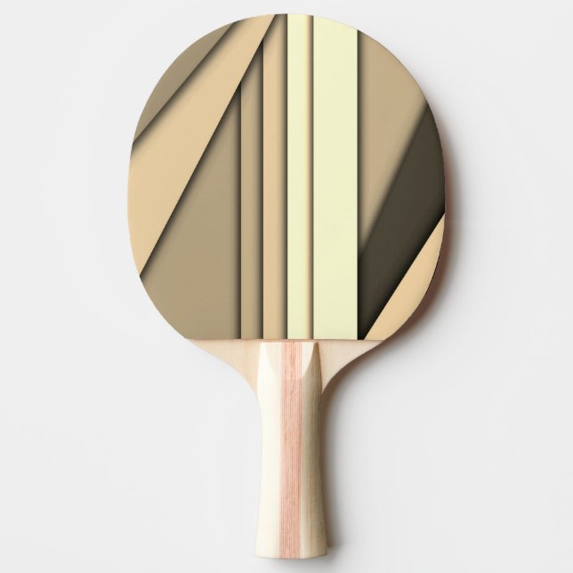 Pala De Ping Pong Marrón monocromo moderno (Anverso)