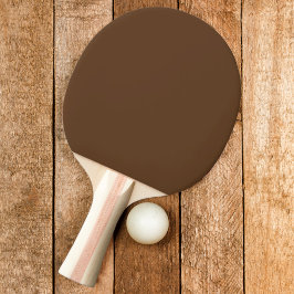 Pala De Ping Pong Marrón Sólido Bosque Profundo