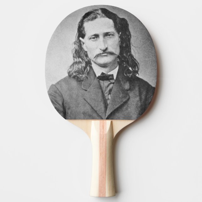 Pala De Ping Pong Marshal Wild Bill Hickok Antiguo Cañero Occidental (Anverso)