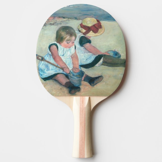 Pala De Ping Pong Mary Cassatt - Niños jugando en la playa (Anverso)