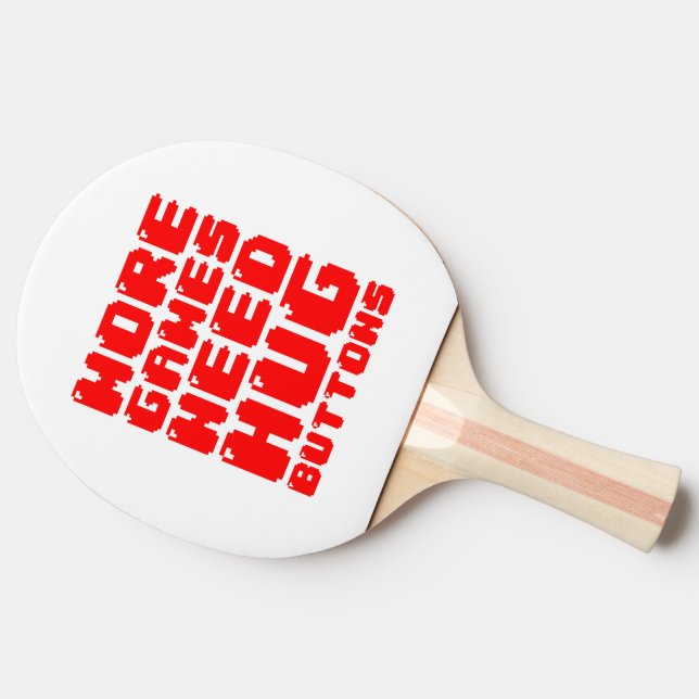 PALA DE PING PONG MÁS JUEGOS NECESITAN BOTONES HUG (Lateral)