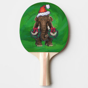 Pala De Ping Pong Mastodon festivo en verde