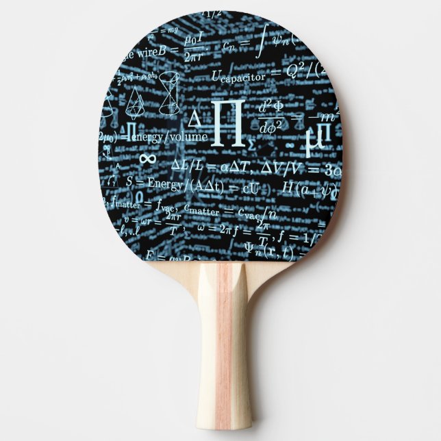 Pala De Ping Pong Mathematik Algebra Design (Anverso)