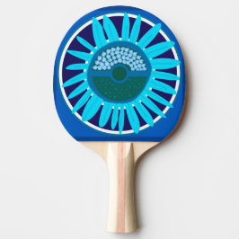Pala De Ping Pong Mazipoodles Sunflower Sunshine: Azul 1