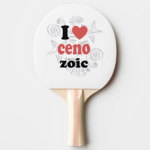 Pala De Ping Pong Me encanta la cita graciosa del Cenozoico para los