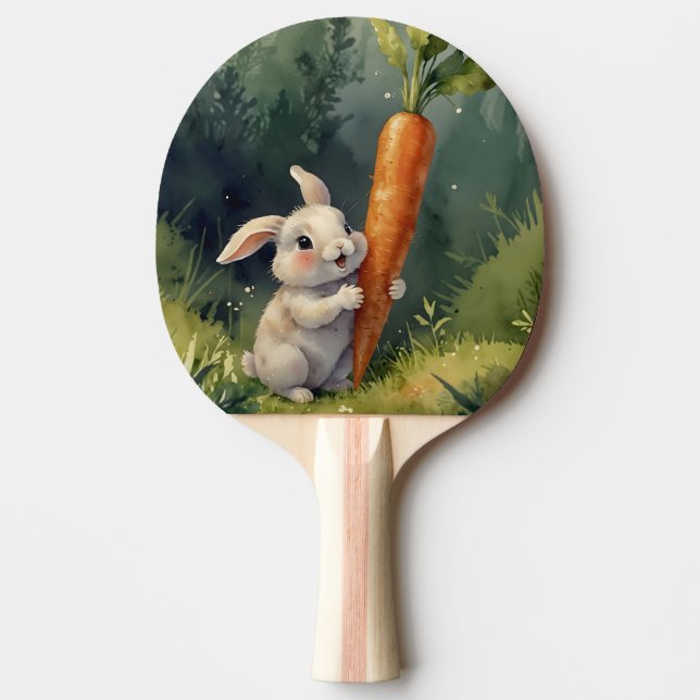 Pala De Ping Pong Meadow Bunny Dreams (Sueños de conejito pradera):  (Anverso)