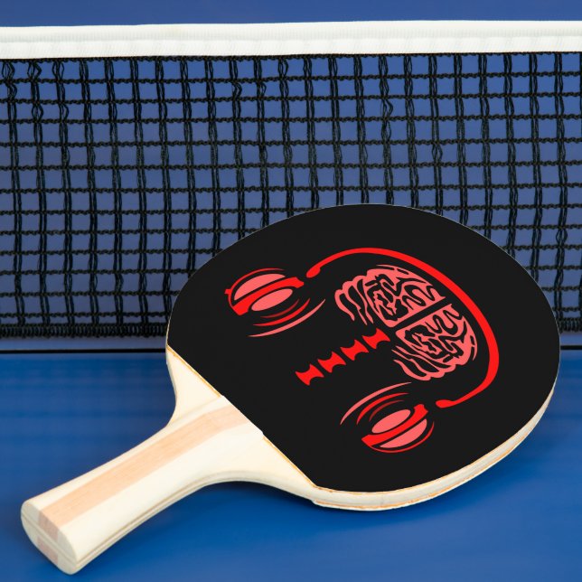 Pala De Ping Pong Médica Brain Tejido Escuchando música (in situ)