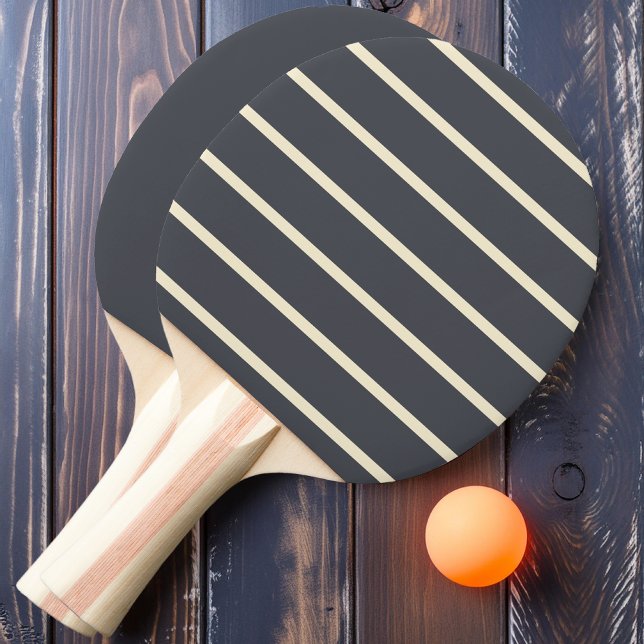 Pala De Ping Pong Mediterráneo Gris Rayado y Sólido (Subido por el creador)