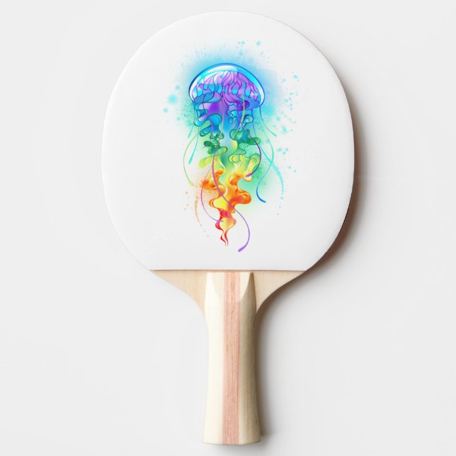Pala De Ping Pong Medusa arcoíris (Anverso)