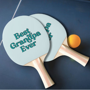 Pala De Ping Pong Mejor Abuelo Retro Cita Día del Padre
