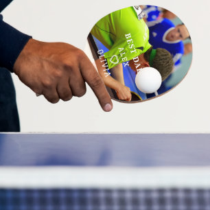 Pala De Ping Pong Mejor DAD de Par Personalizado Foto Día del Padre