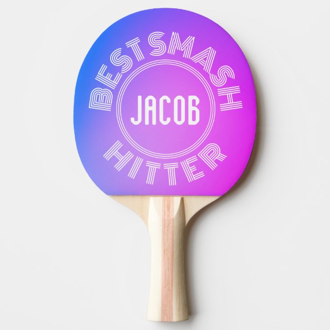 Pala De Ping Pong MEJOR Gradiente HITTER SMASH Diseño sencillo (Anverso)