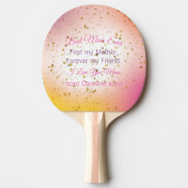 Pala De Ping Pong Mejor Mamá Rosa Siempre Elegante Día de la Madre M