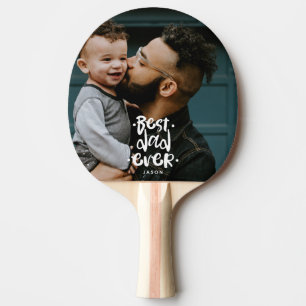 Pala De Ping Pong Mejor Papá del Mundo Regalo Personalizado con Foto
