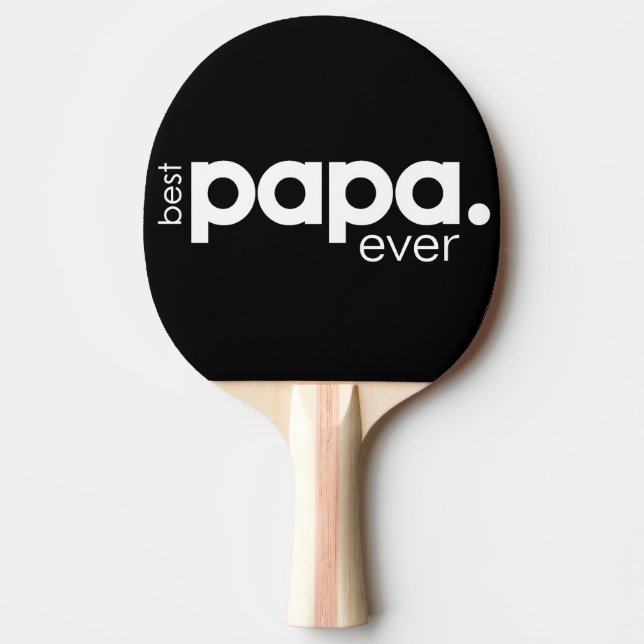 Pala De Ping Pong Mejor Papa moderno simple nunca (Anverso)