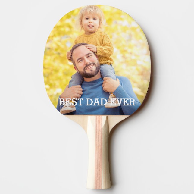 Pala De Ping Pong Mejor Personalizado de papá (Reverso)