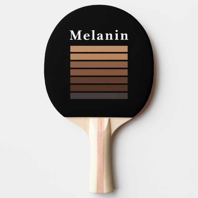 Pala De Ping Pong Melanin Africa American Black History Mono (Anverso)