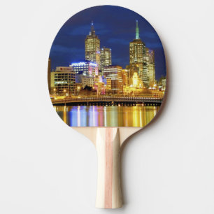 Pala De Ping Pong Melbourne, Australia. Las vistas nocturnas del 2