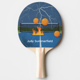 Pala De Ping Pong Mesa de Tenis de Mesa Tormenta de Relámpagos, Fueg