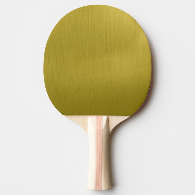 Pala De Ping Pong Metálico de oro (Anverso)