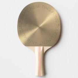 Pala De Ping Pong Metálico de oro personalizado