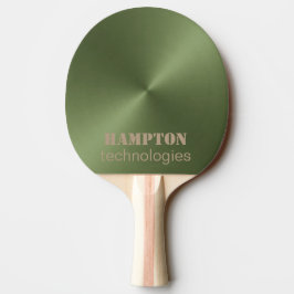 Pala De Ping Pong Metálico verde