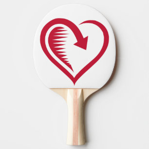 PALA DE PING PONG "MI AMOR ES REGRESADO" CORAZÓN