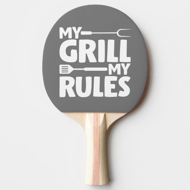 Pala De Ping Pong Mi Grill Mis Reglas (Anverso)