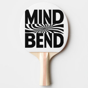 Pala De Ping Pong Mind Bend Optical Illusion Bold Black and White
