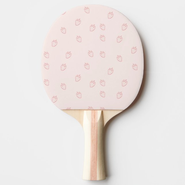 Pala De Ping Pong Minimalismo de Fresa (Anverso)