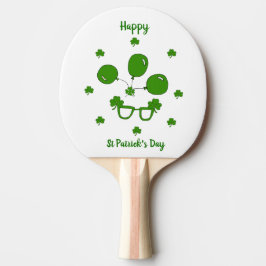 Pala De Ping Pong Minimalista Feliz Día de San Patricio