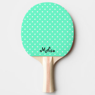 Pala De Ping Pong Mint polka puntos ping pong paddle para ping pong